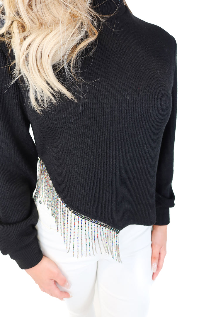 saylor colorful rhinestone sweater NWT (xs; retails $220)