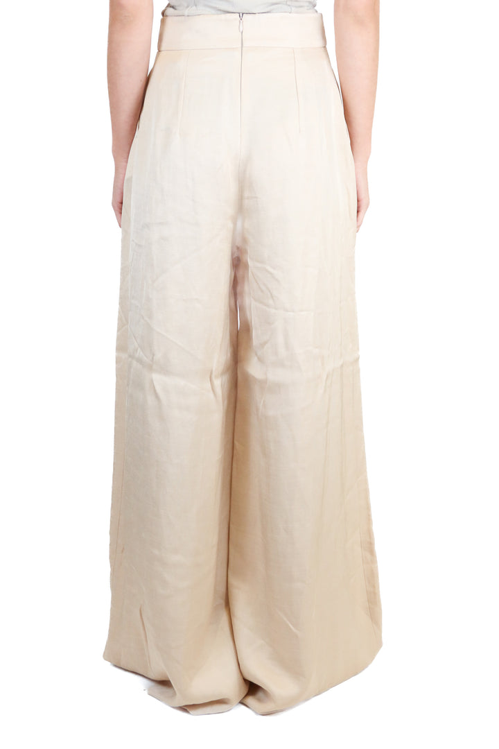 karen millen blush wide leg trousers (2; retail $129)