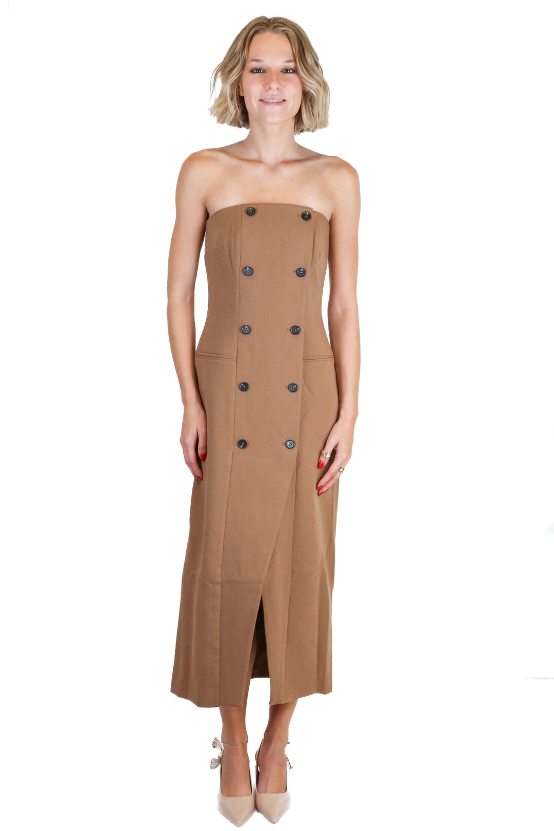 French connection strapless blazer maxi dress NWT (0; retail $168)