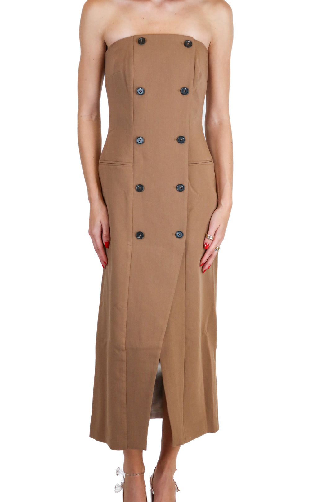 French connection strapless blazer maxi dress NWT (0; retail $168)