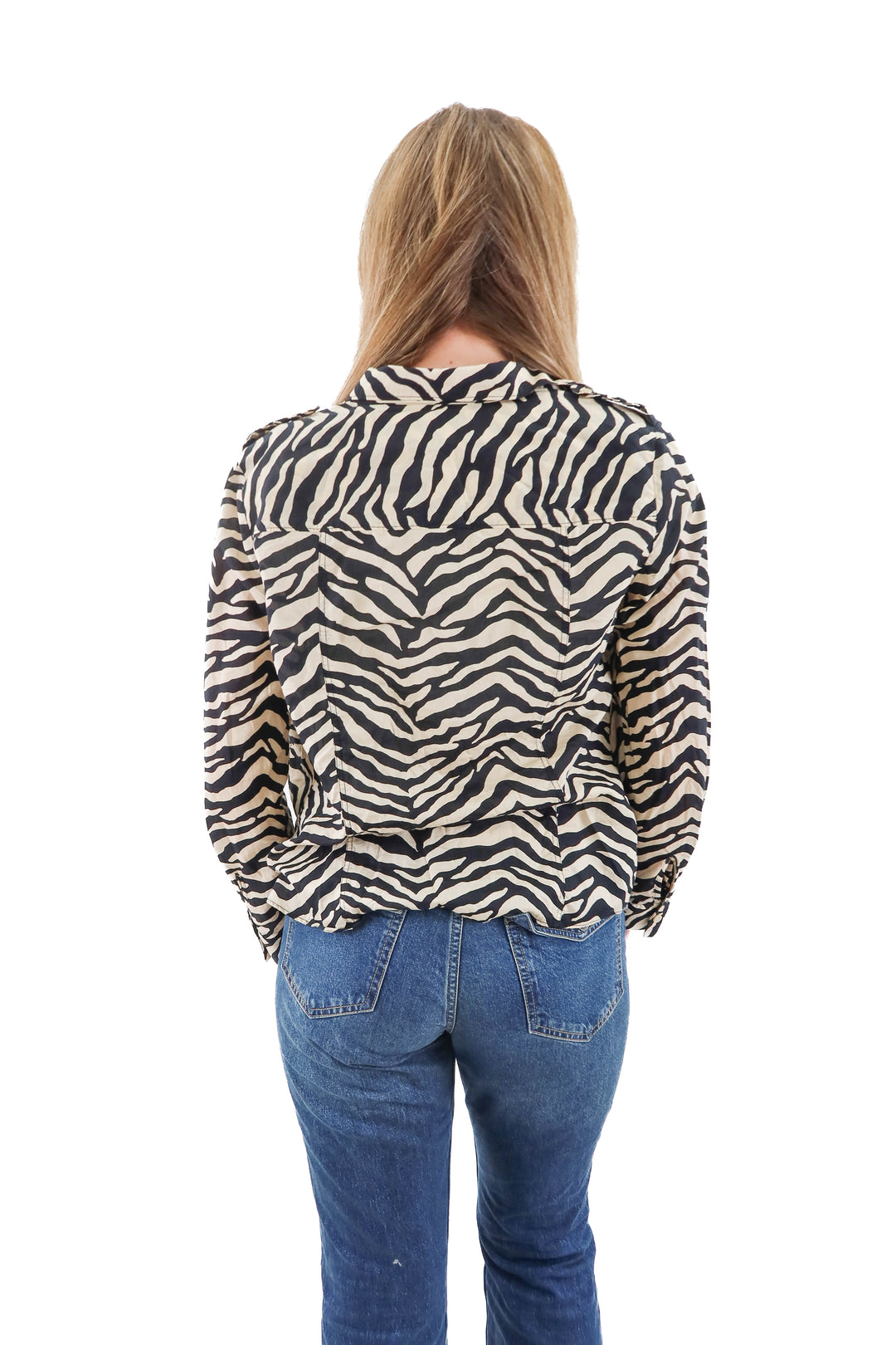 all star zebra print top (l)