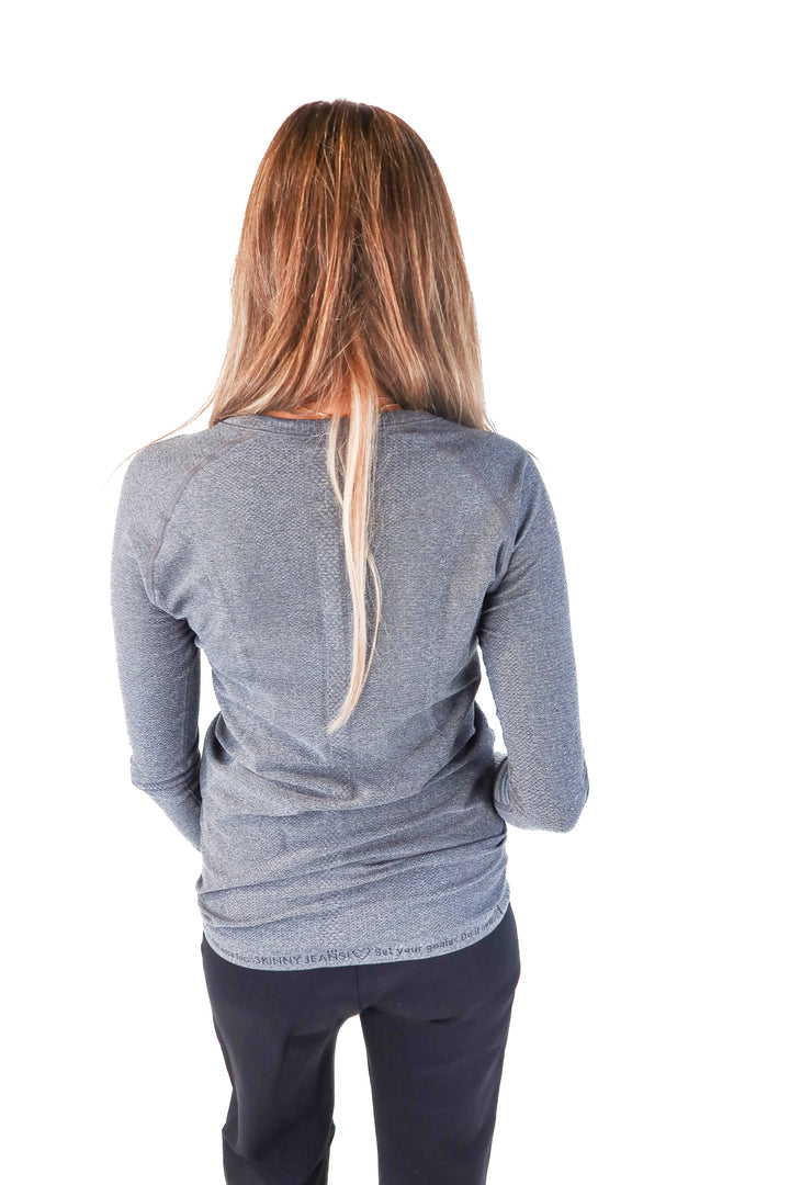 lululemon grey long long sleeve top (6*)