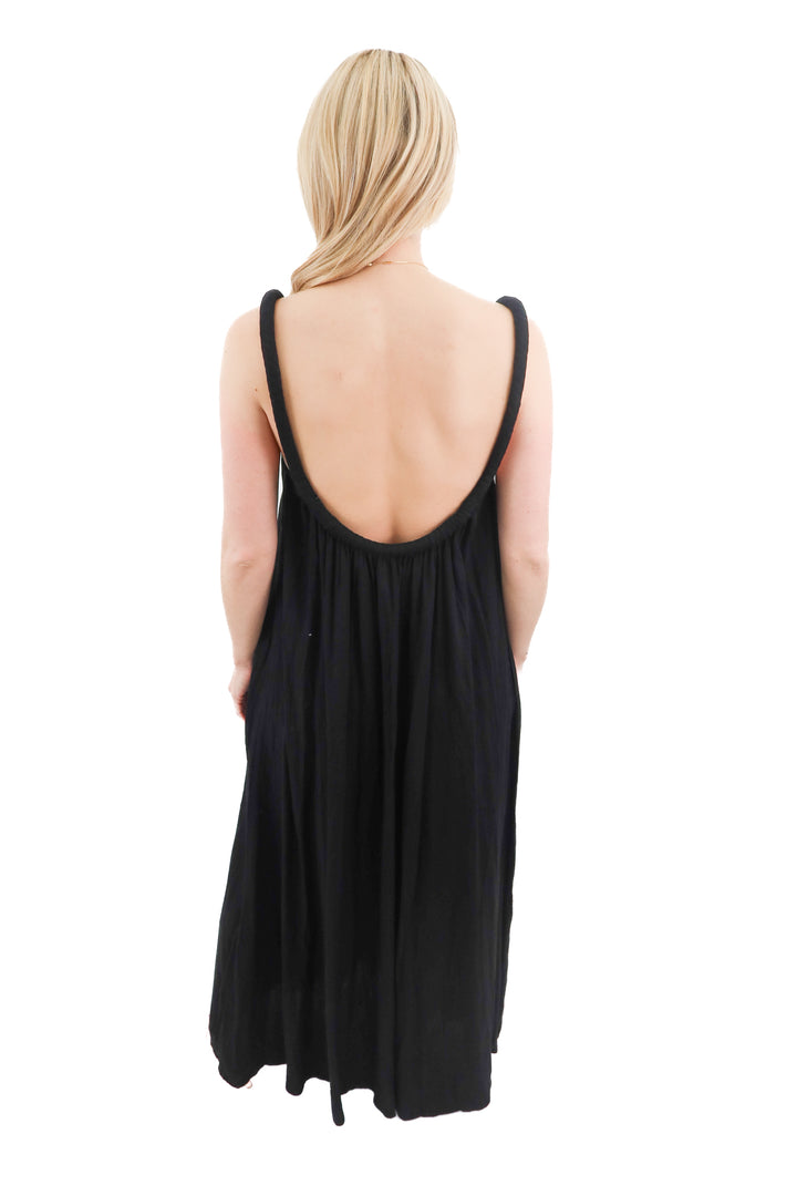 Tularosa black gauzy maxi dress (XXS; retail $188)