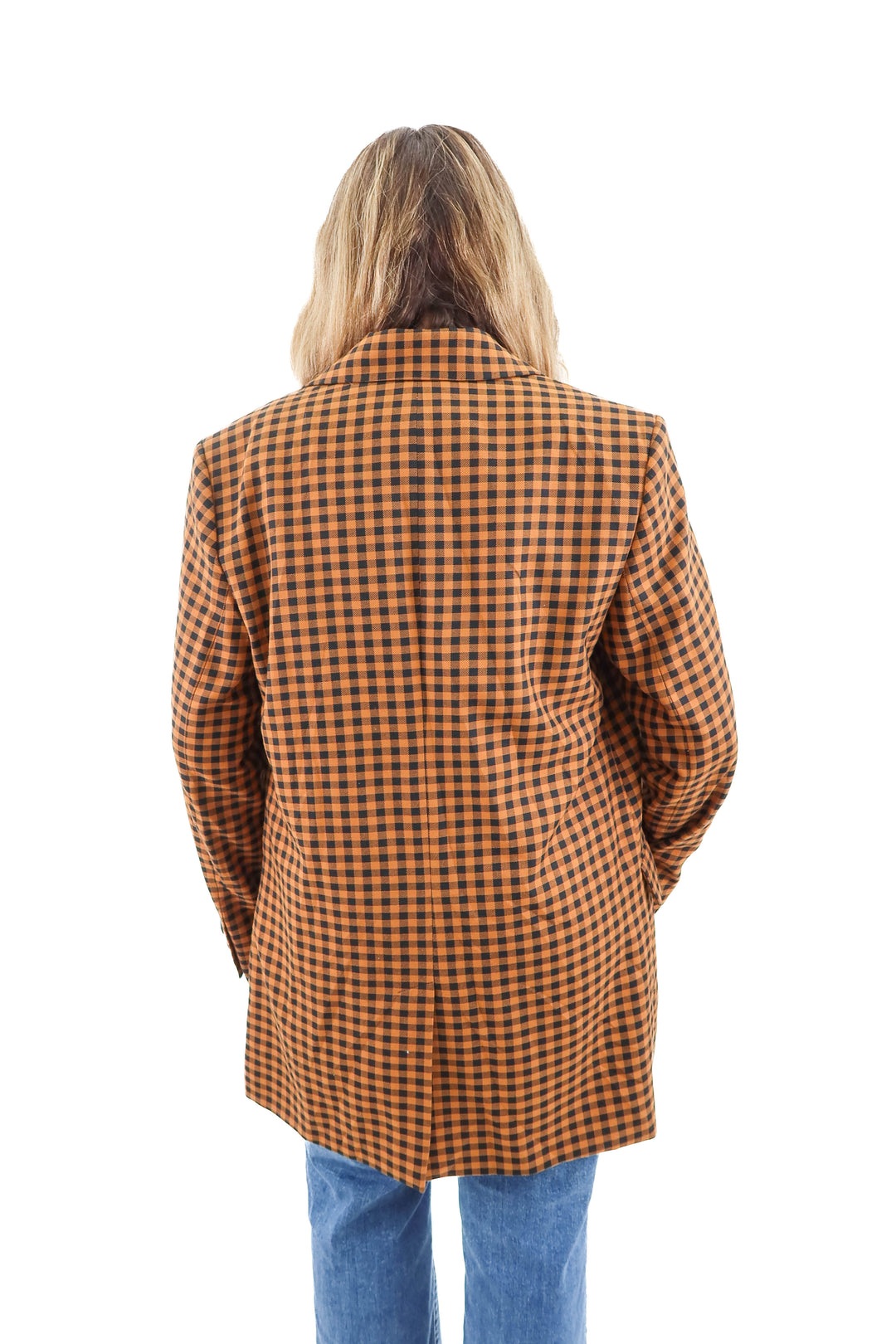 free people plaid blazer (xl; retail $198)