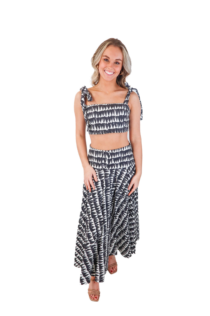 zara black/white abstract print set (s)