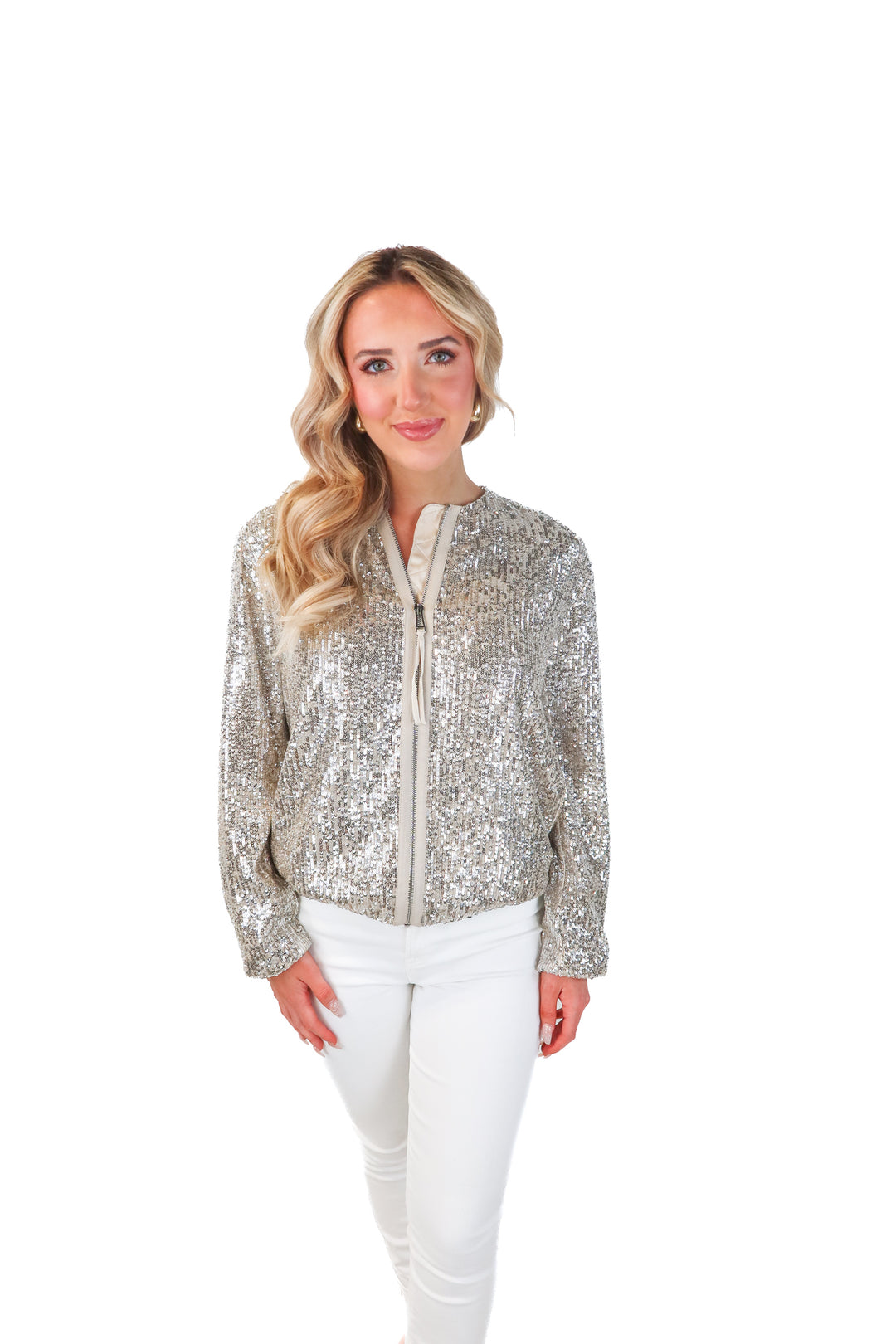 Zara sequined bomber NWT (S; retail $149)
