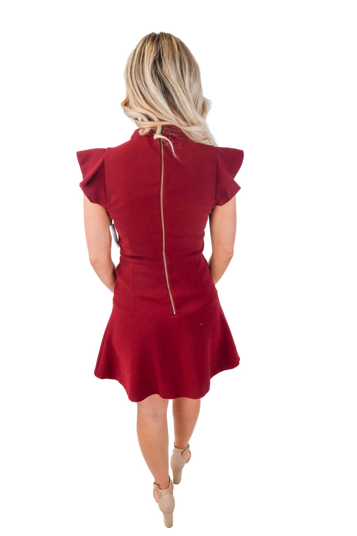 rachel zoe maroon dress (4)