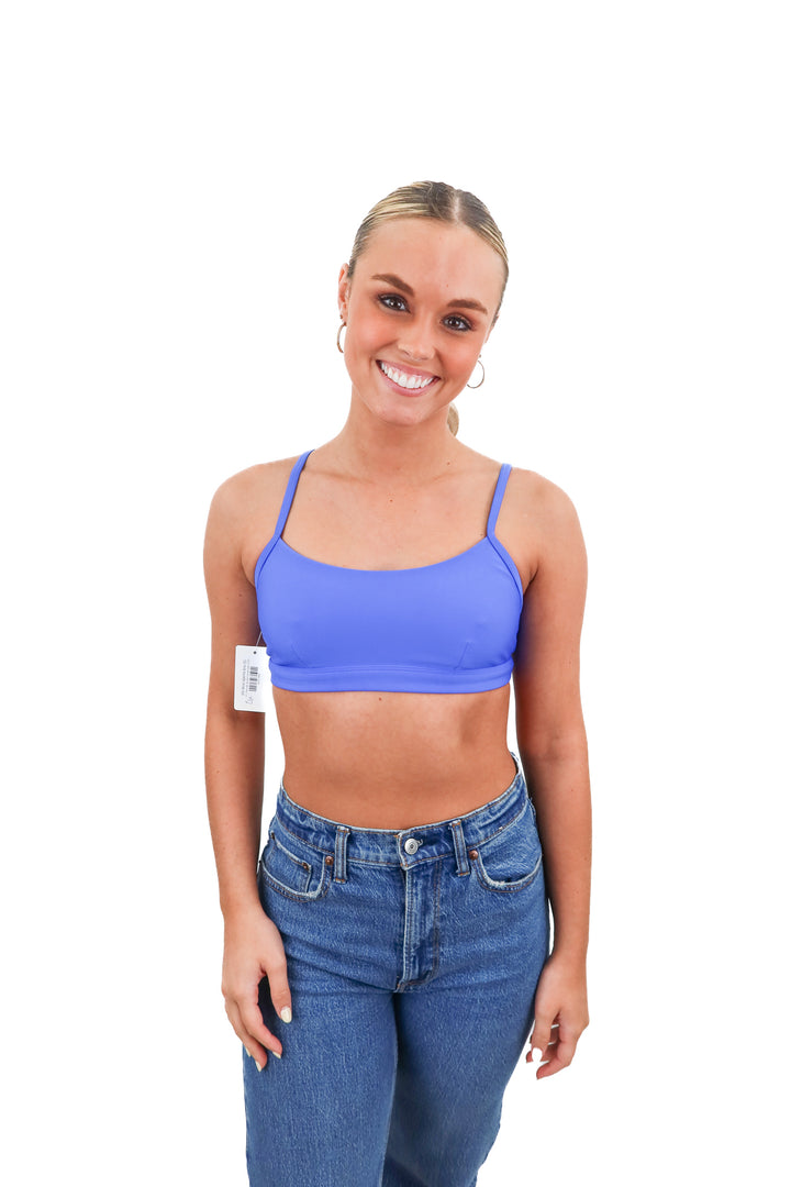 alo blue sports bra (S)