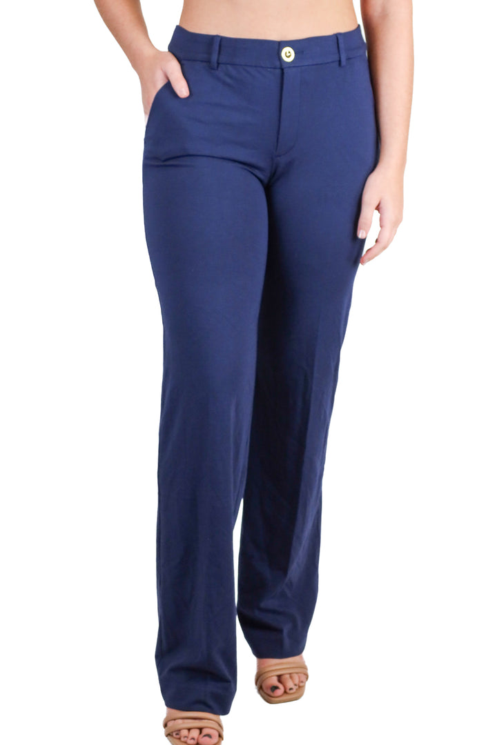 Lilly Pulitzer Navy Knit Pants NWT (0; Retail $178)