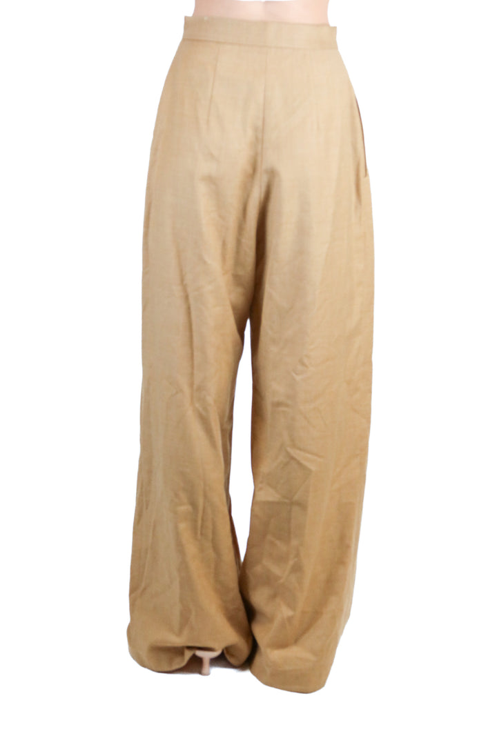Materiel brown wool wide leg  trousers (s; retail $584)