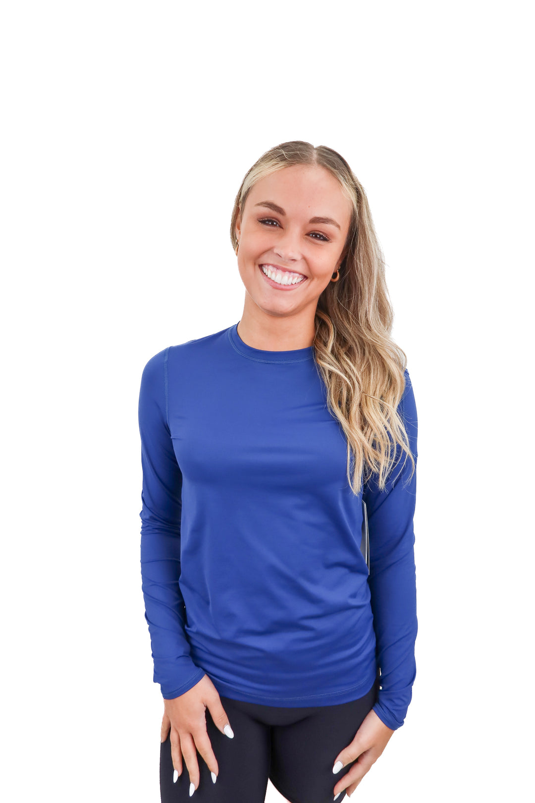 bloq uv blue long sleeve top NWT (s; retail $70)