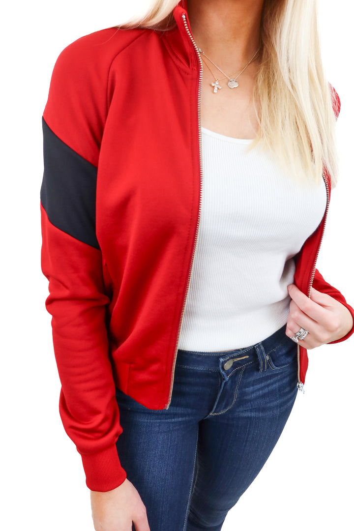 alc red bomber jacket NWT (s; retail $398)