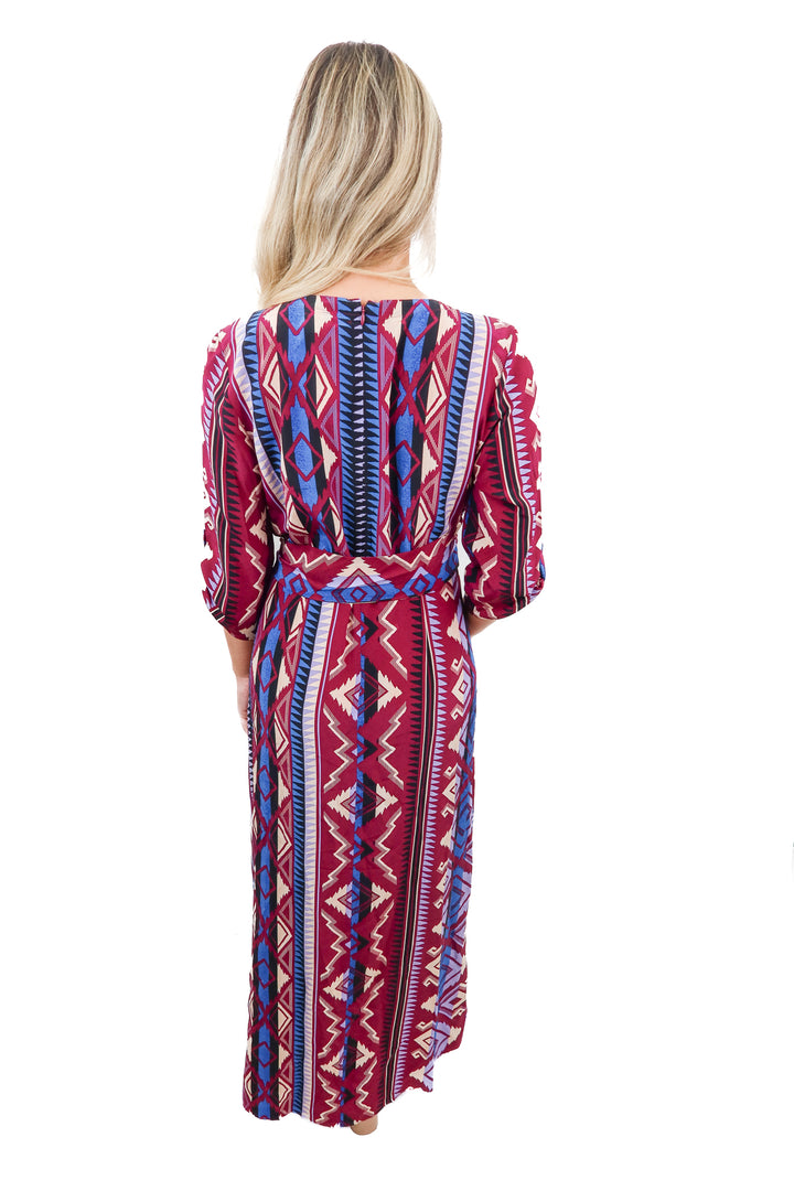 yumi kim purple aztec dress (m)
