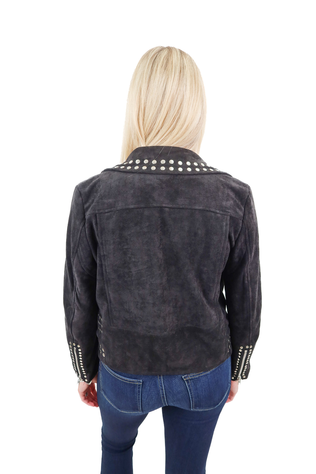 reference suede studded jacket (XS)*