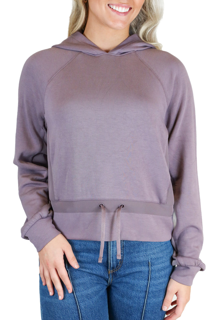 Travis Mathew Purple Gray Drawstring Waist Hoodie (S; $129.95)