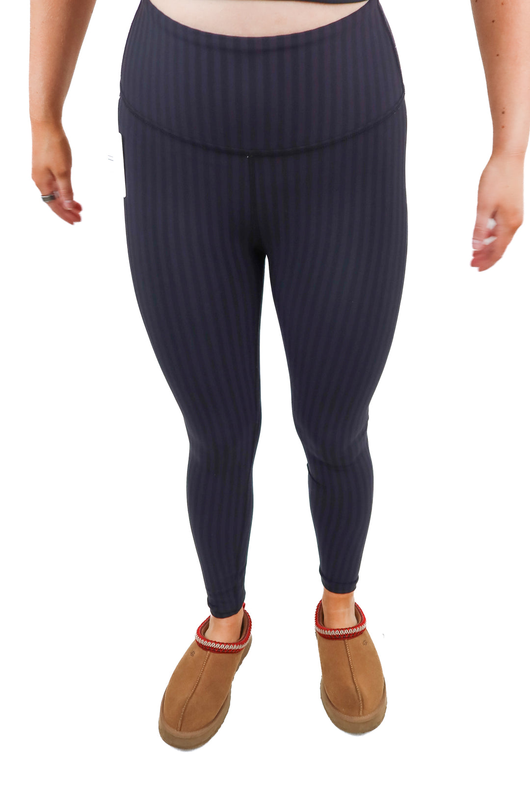 Beyond Yoga black stripe leggings (S)