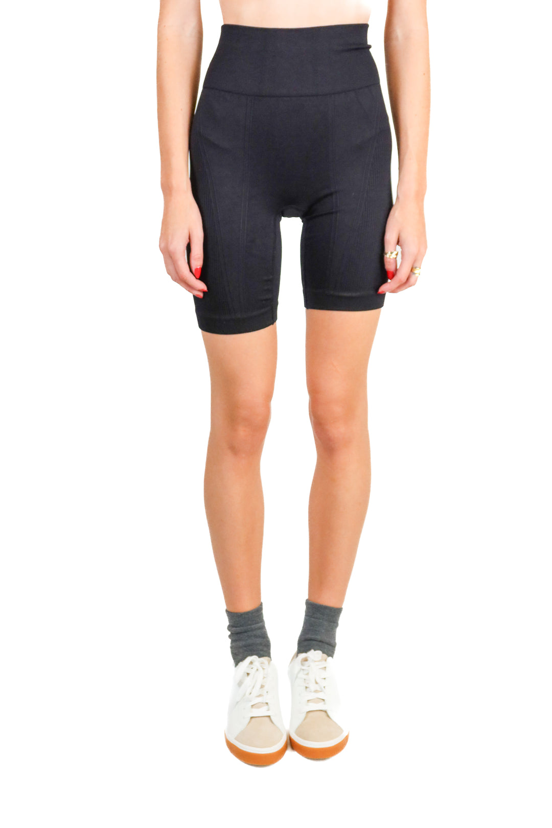 Alala black biker shorts (S; retail $55)