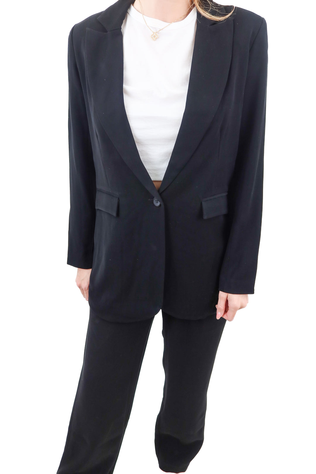 able black velvet blazer set NWT (xs)