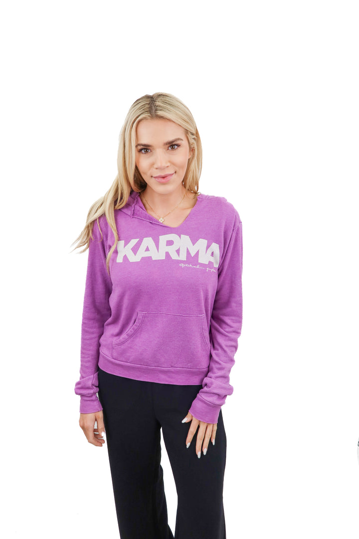 spiritual gangster purple karma hoodie (s)