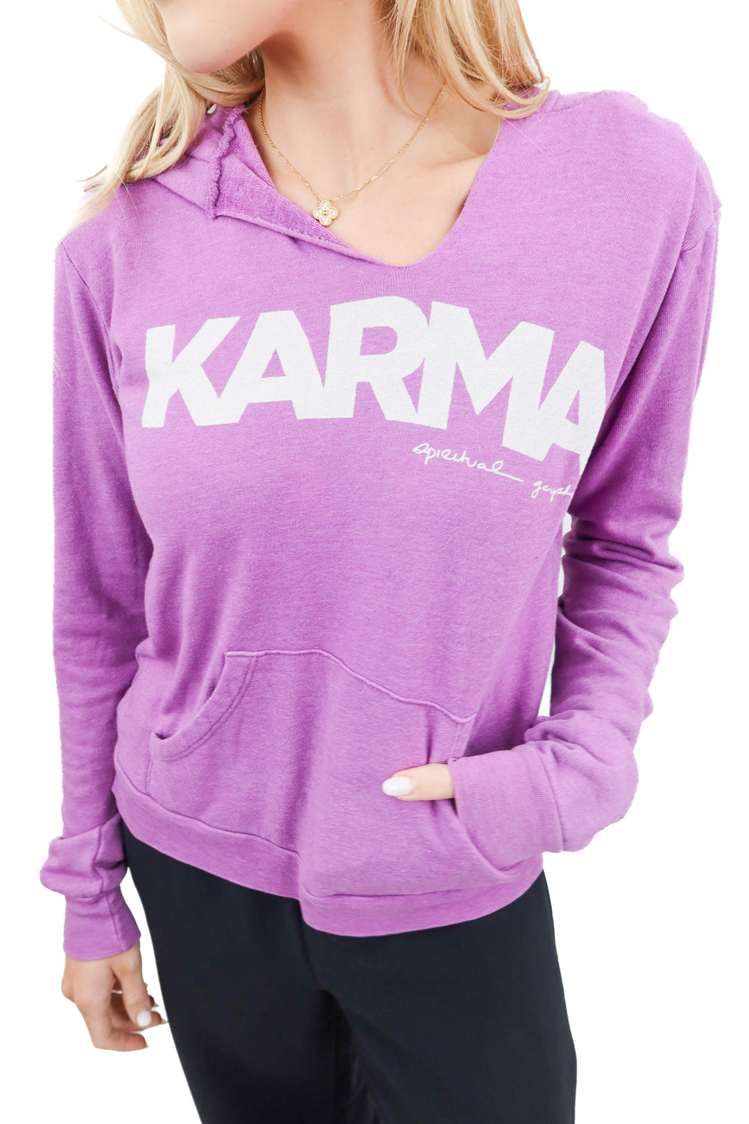 spiritual gangster purple karma hoodie (s)