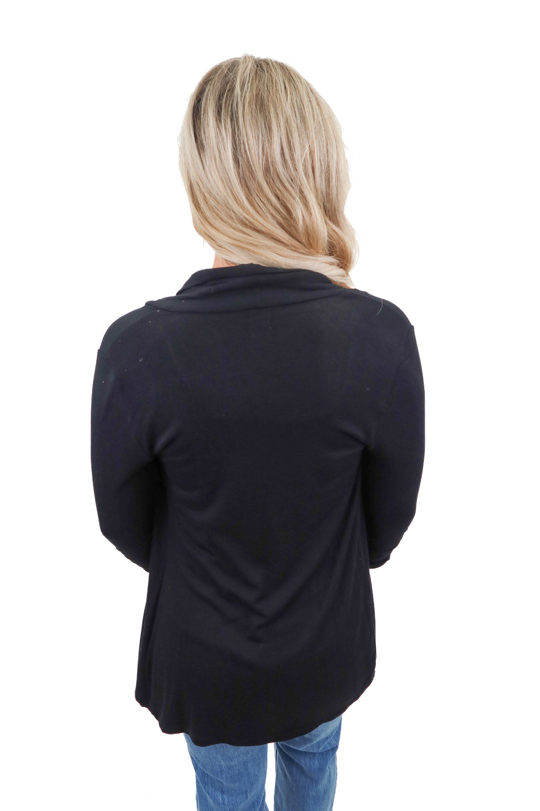 MOD lusive black open cardigan NWT (xs)
