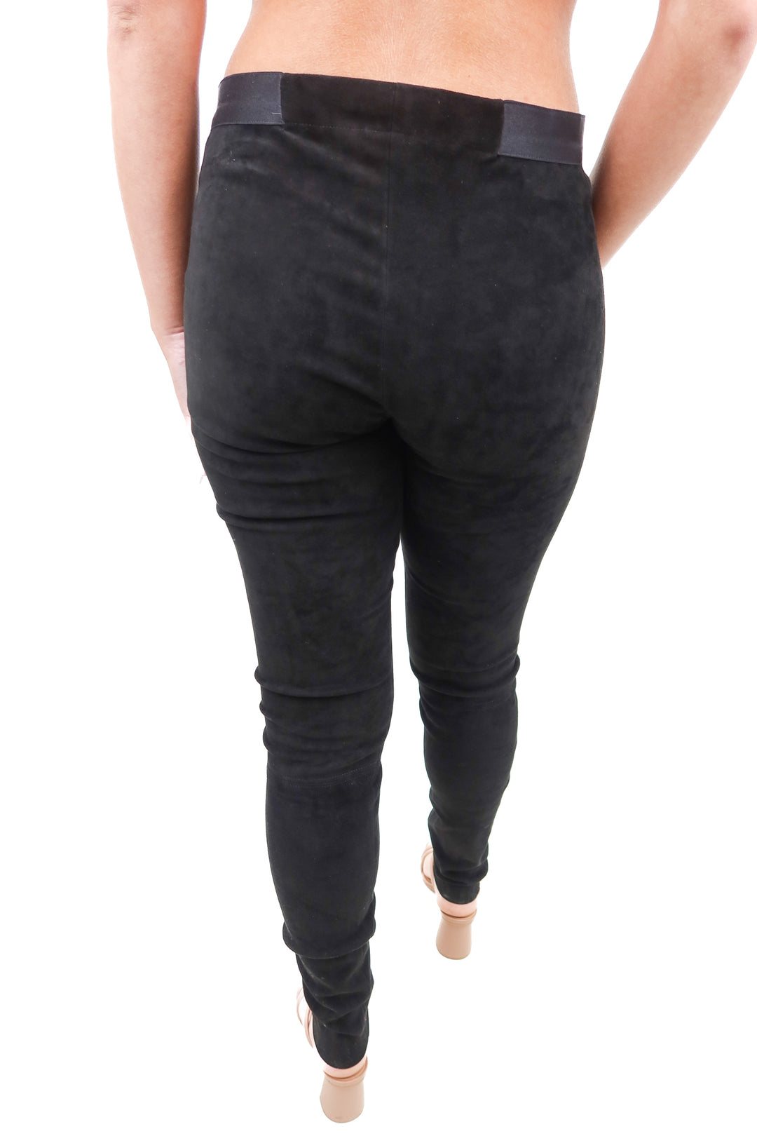 alice + olivia black suede leggings NWT (4; retail $798)