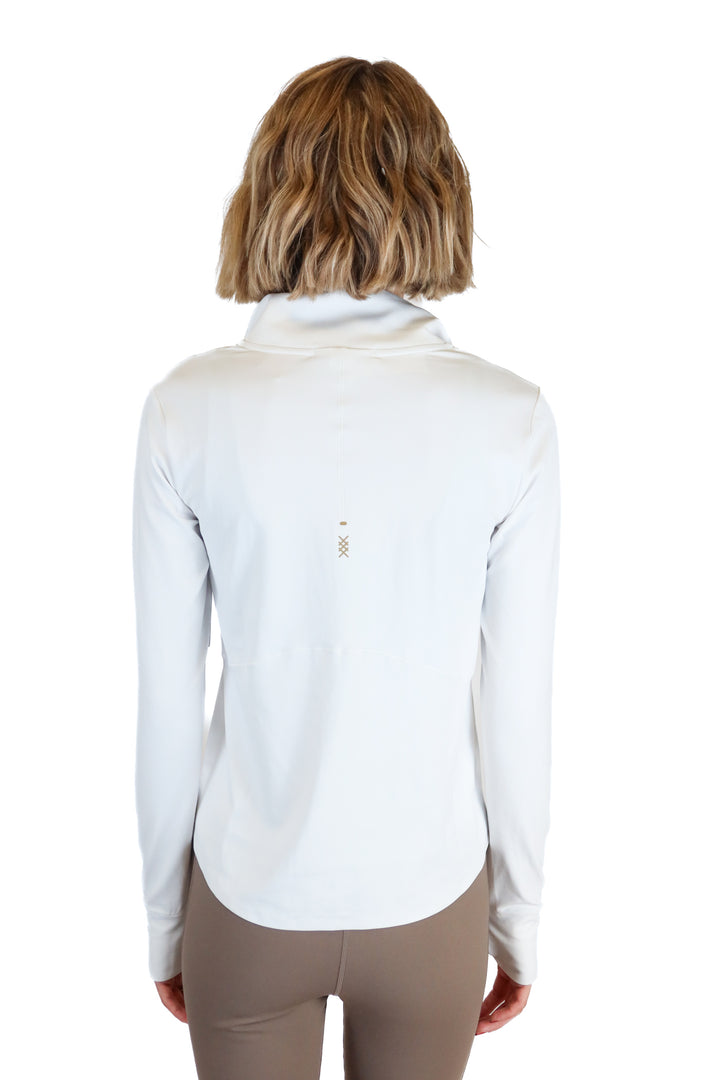 Rhone White Quarter Zip Jacket NWT (XS; retails for $108)