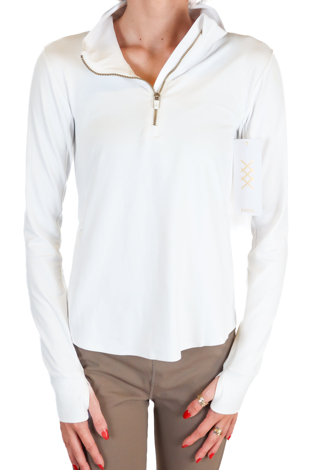 Rhone White Quarter Zip Jacket NWT (XS; retails for $108)