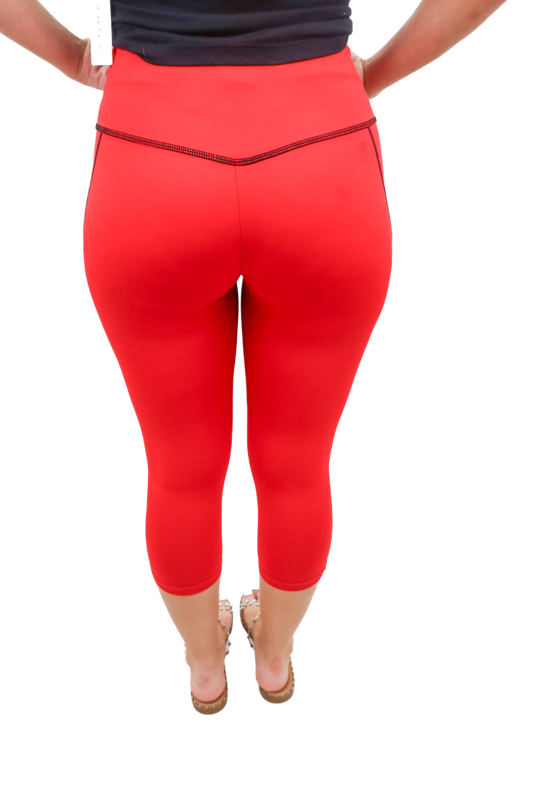 nina b roze red capri leggings (s)
