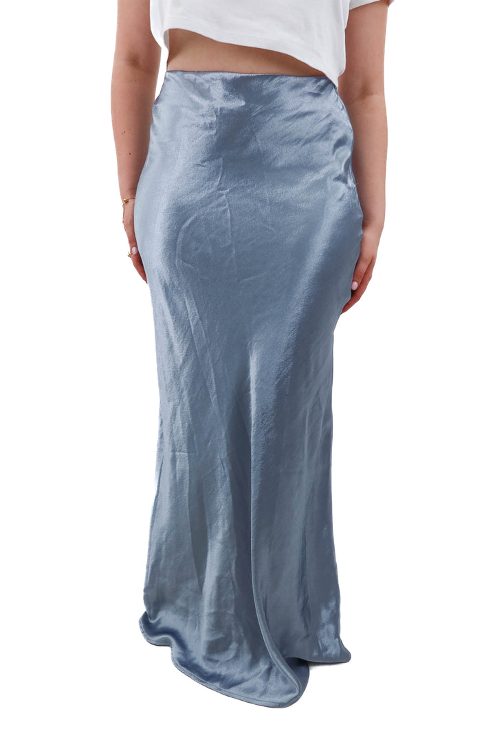 topshop silver/blue maxi skirt NWT (10)