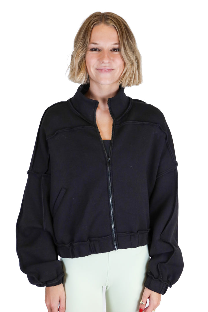 Devon Windsor Black Cropped Jacket (S; retail $240)