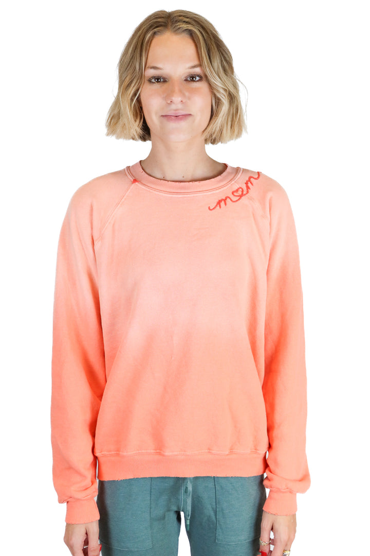 I.S.M.B.S. Pink "Mom" Chainstitched Sweatshirt (S; retails for $175)