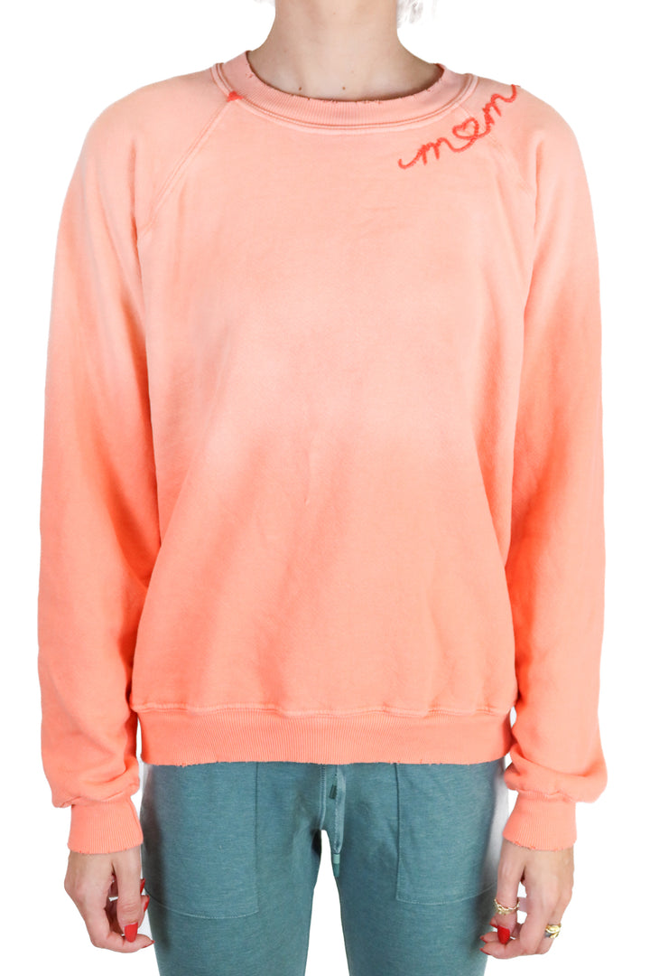 I.S.M.B.S. Pink "Mom" Chainstitched Sweatshirt (S; retails for $175)