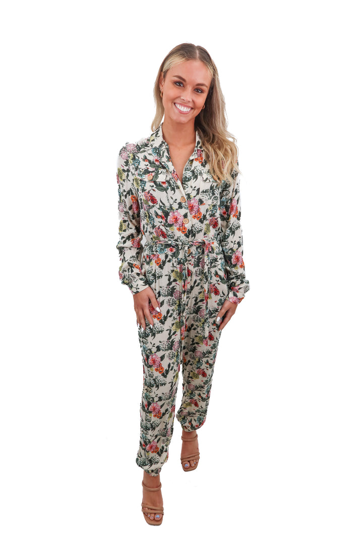 Free People Floral Jumpsuit (XS)