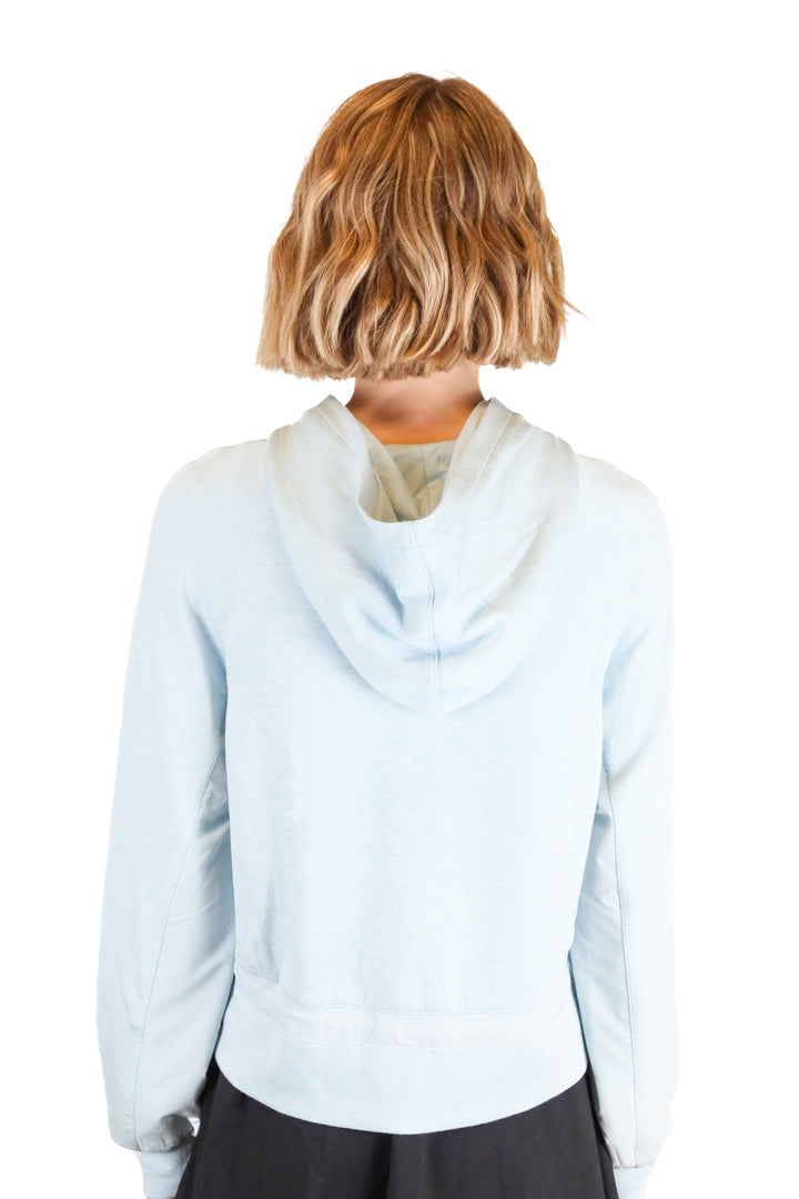 Travis Mathew Light Blue Drawstring Waist Hoodie (XS; retail $129.95)