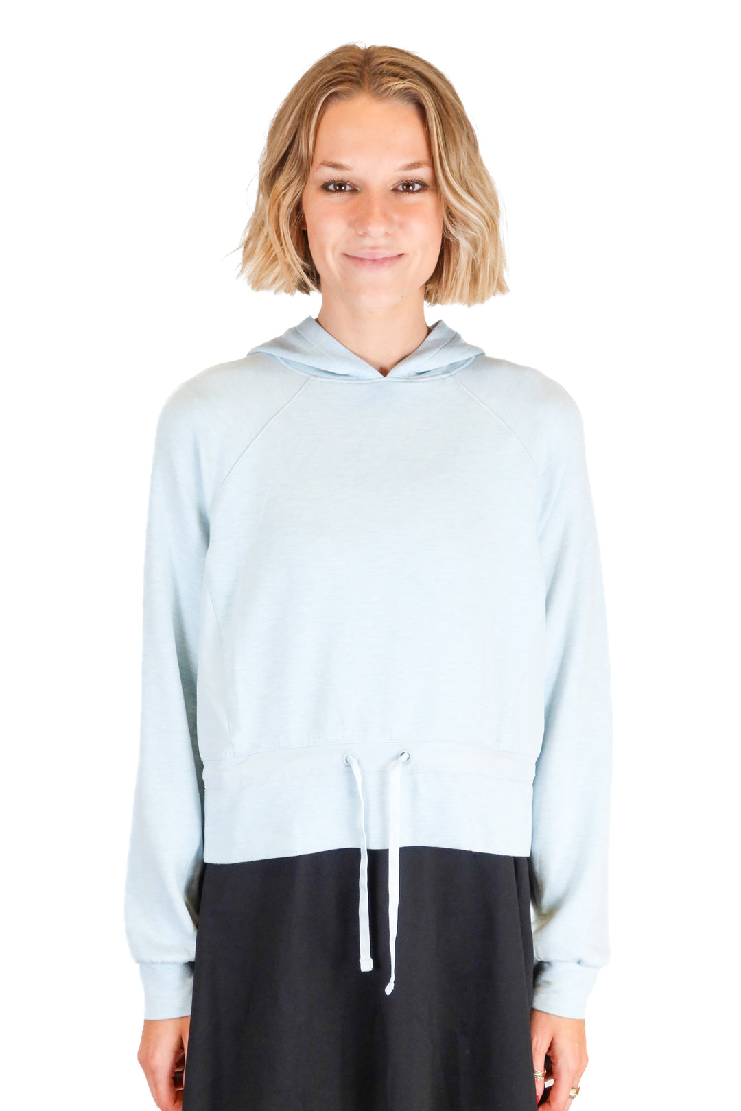 Travis Mathew Light Blue Drawstring Waist Hoodie (XS; retail $129.95)