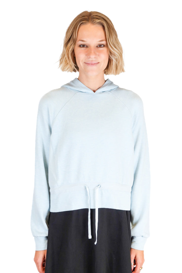 Travis Mathew Light Blue Drawstring Waist Hoodie (XS; retail $129.95)