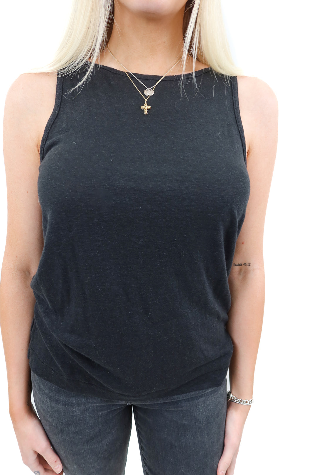 Madewell black tank (xs)