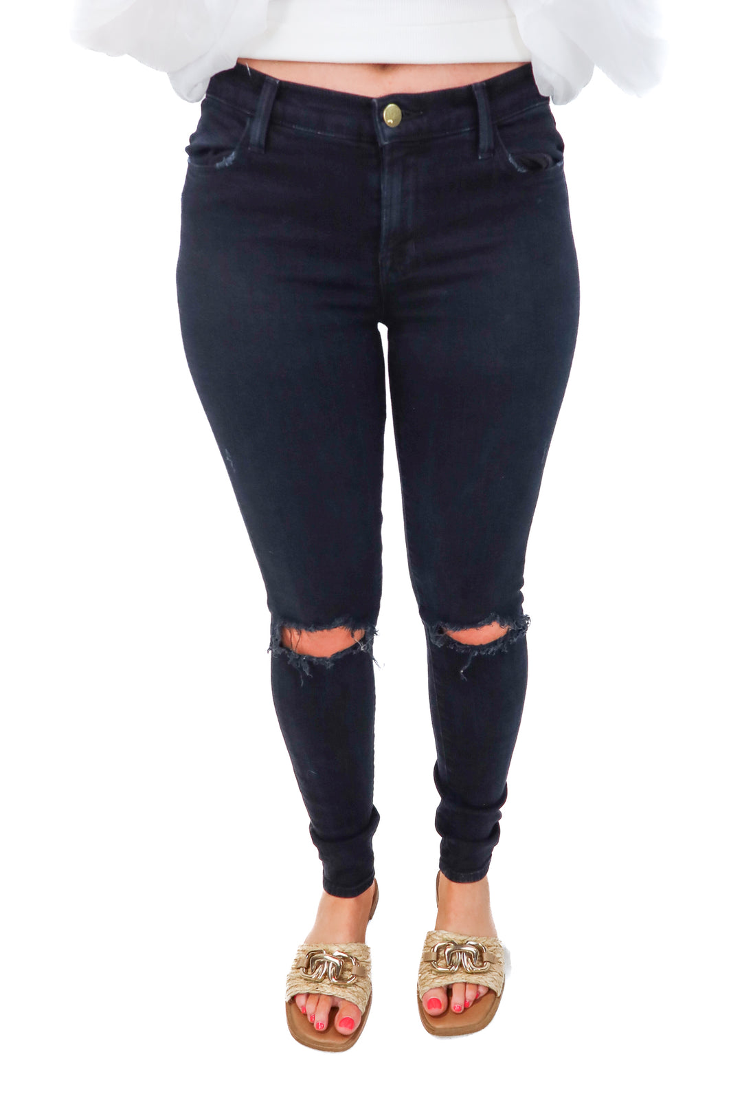 jbrand black distressed skinny jeans (28)