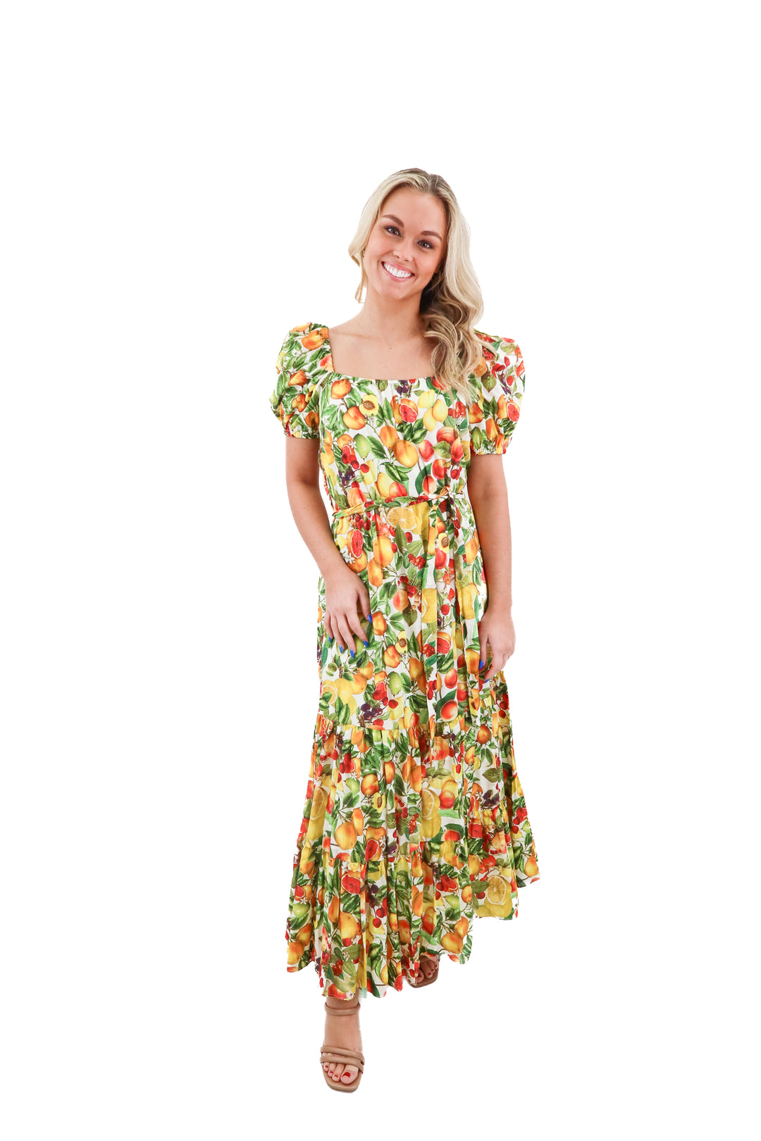 Antonio Melani citrus maxi dress NWT (6; retail $229)