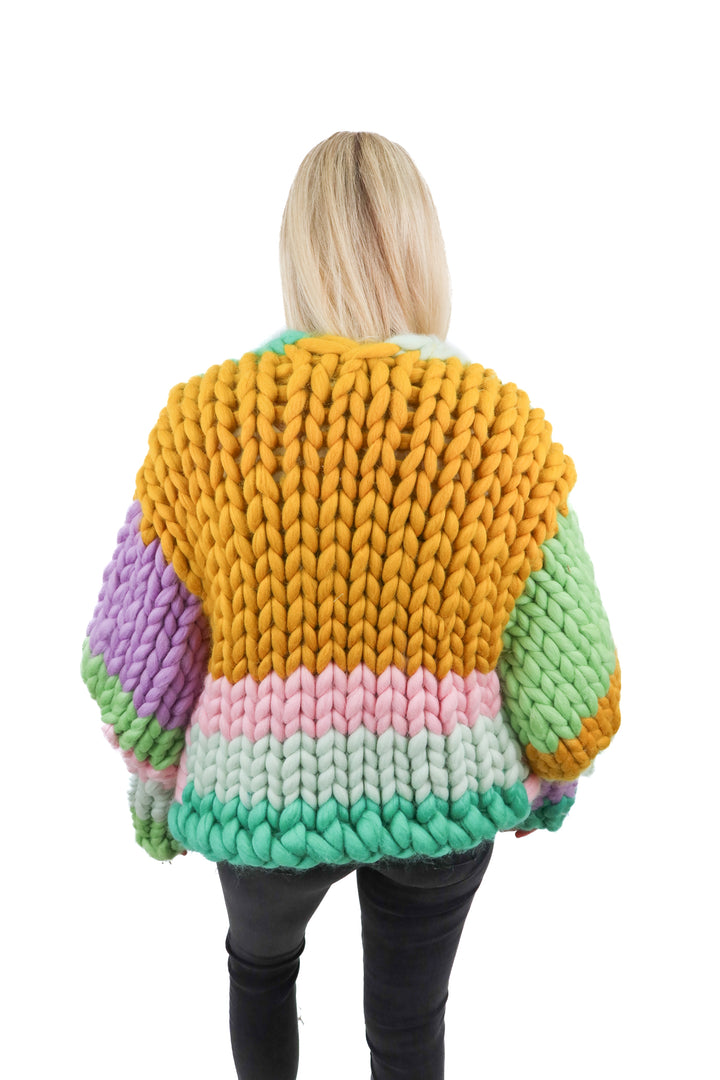 hope macaulay chunky colorful braided cardigan (OS; retail $567)
