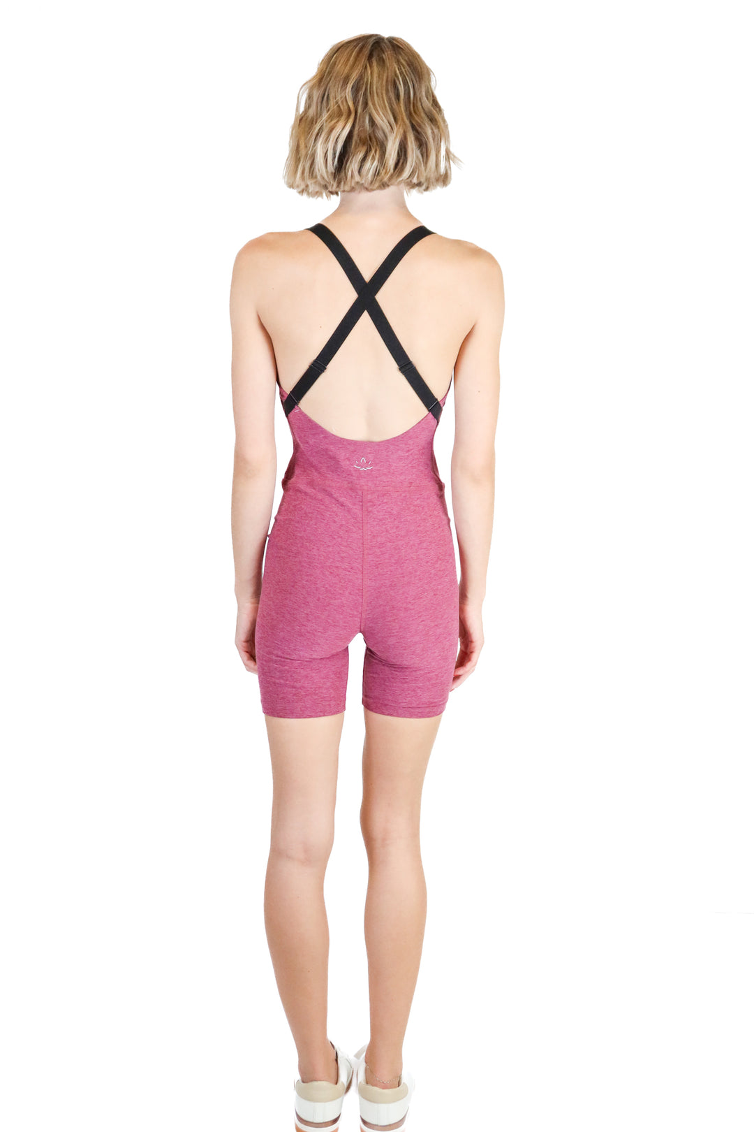 Beyond Yoga Raspberry Cross Back Biker Jumpsuit (S; retail $110)