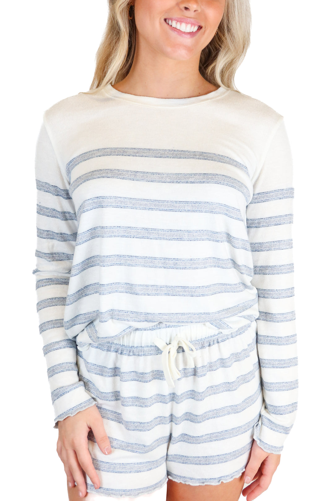 Zsupply white,blue, and grey 3 piece lounge set (xs; retail $250)*
