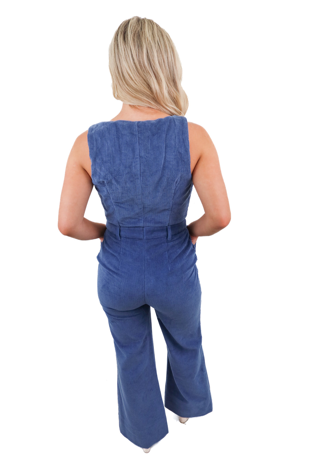 AUCTION (BID ONLY) house of harlow blue corduroy set - fits M best (M/L)*- ends 8/19 at 8pm CT