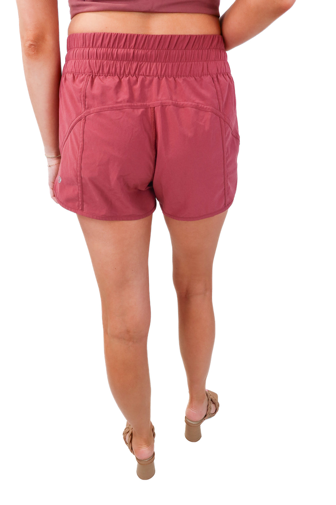 Lululemon mauve active shorts (6; retail $68)