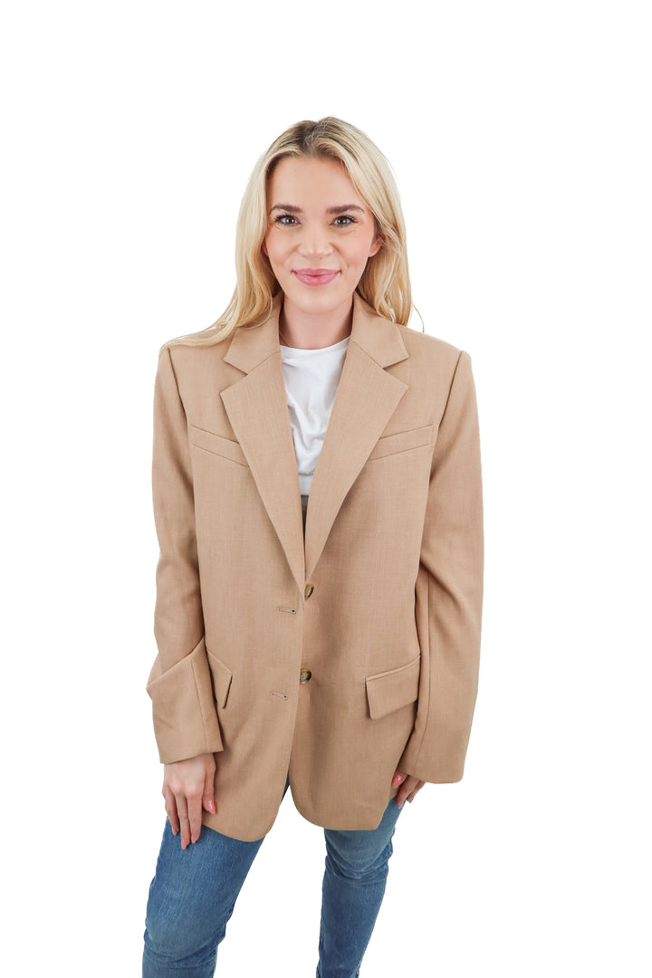 Paige Sarto Blazer in camel (2; retail $399)