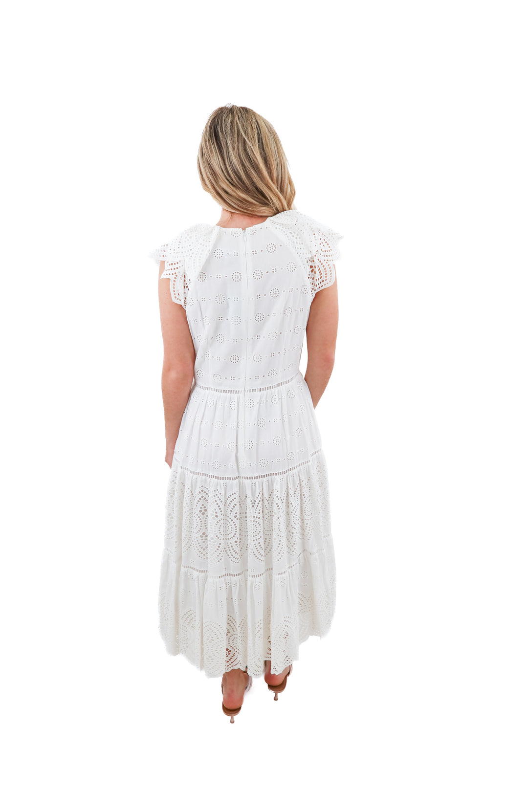 Antonio Melani white eyelet maxi dress NWT (8; retail $189)