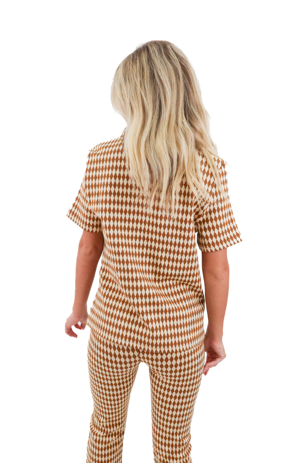 brixton checkered dominica top nwt (xs; retail $120)