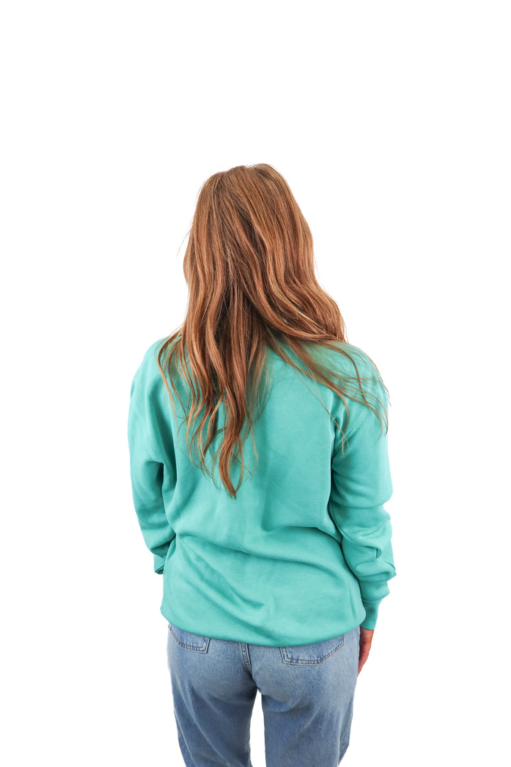 living fully green wreath xmas crewneck (s; retail $80)