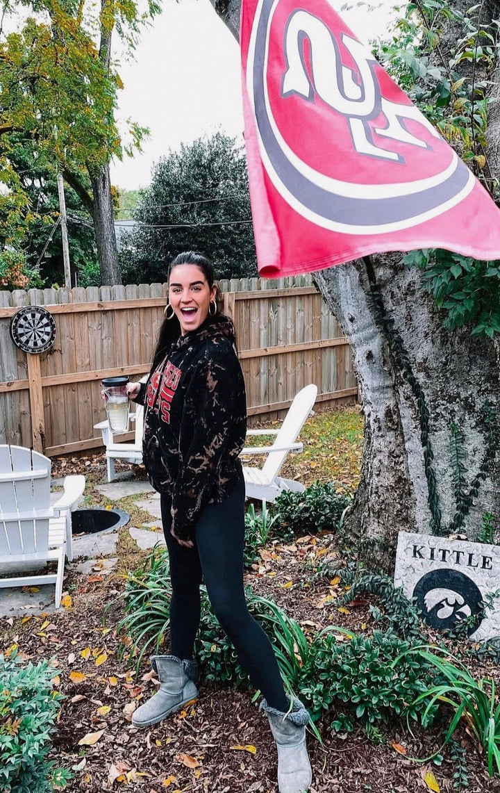 AUCTION custom tie-dye 49ers hoodie (XL)